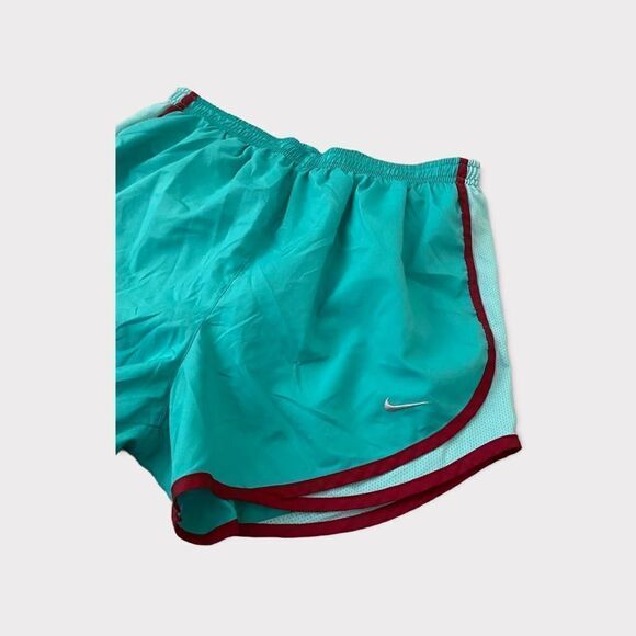 Nike Dri Fit Flowy Activewear Running Green Shorts - Picture 3 of 5
